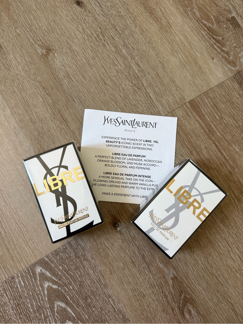 Yves Saint Laurent Libre Eau de Parfum and  Eau de Parfum Intense